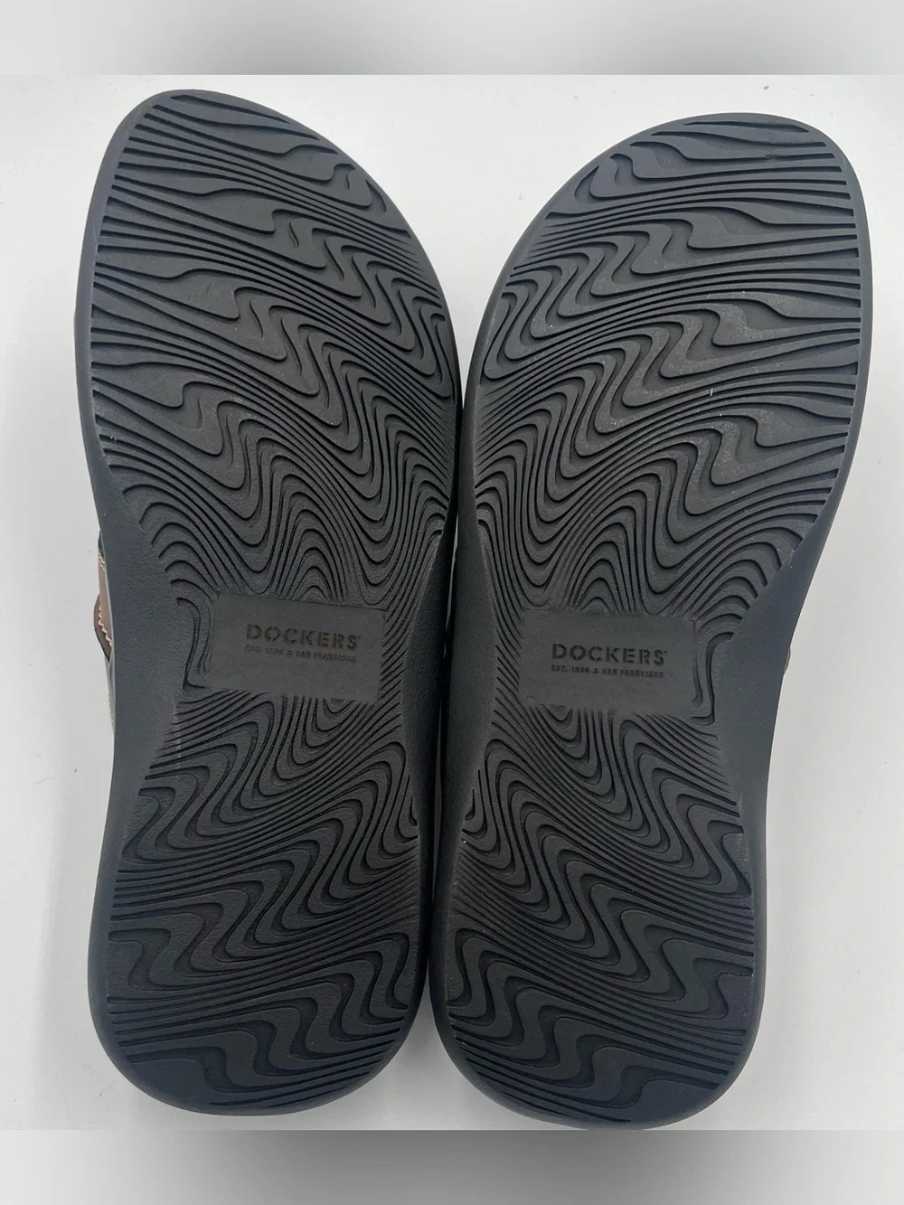 Dockers Sunland Slide Sandals Size Men’s 12W Rust (Dark Brown)