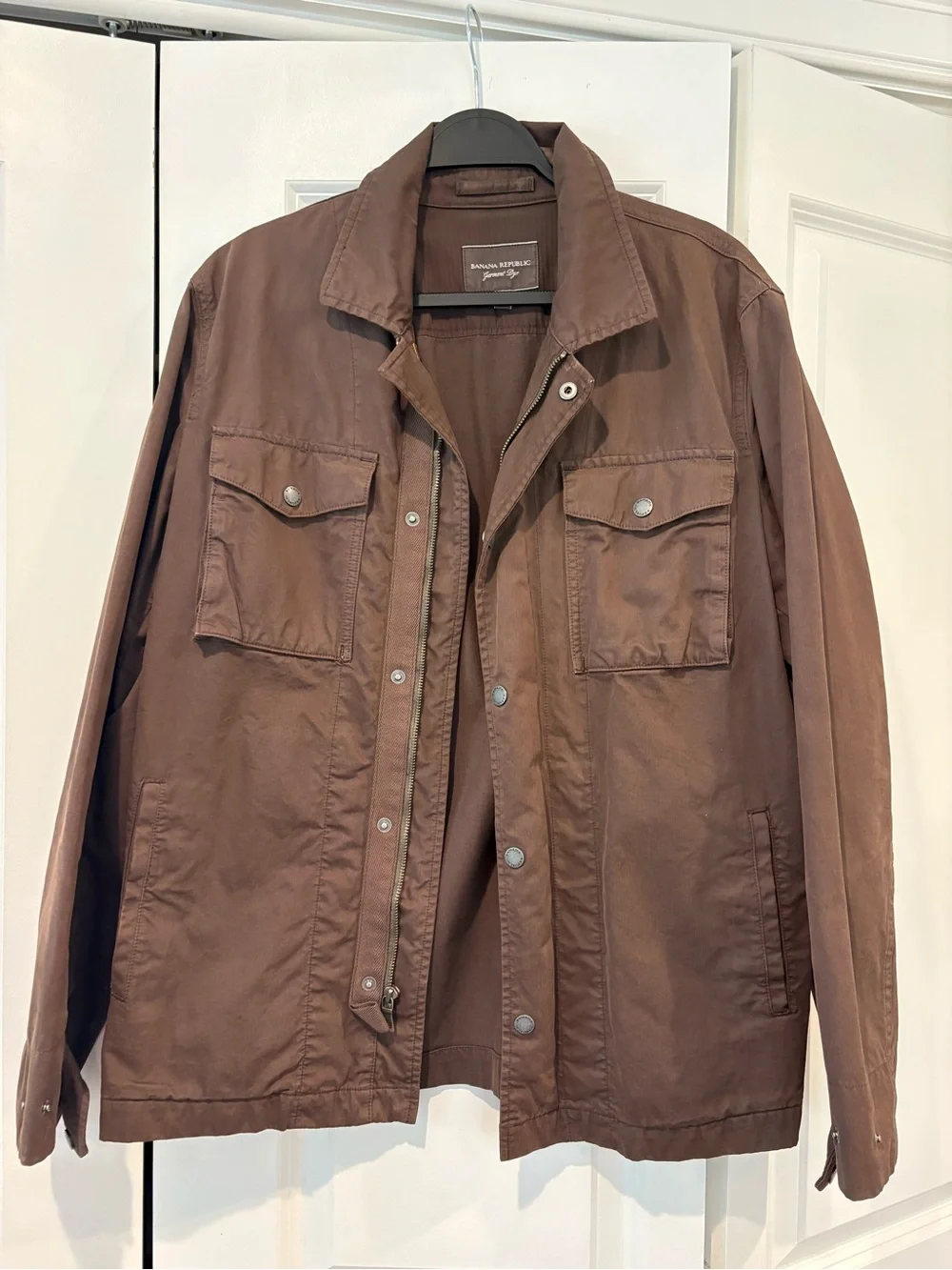Vintage Banana Republic Chocolate Brown Military Field Jacket