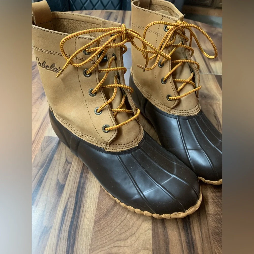 Cabela’s Duck Boots Mens Size 8D Thinsulate Steel Shank