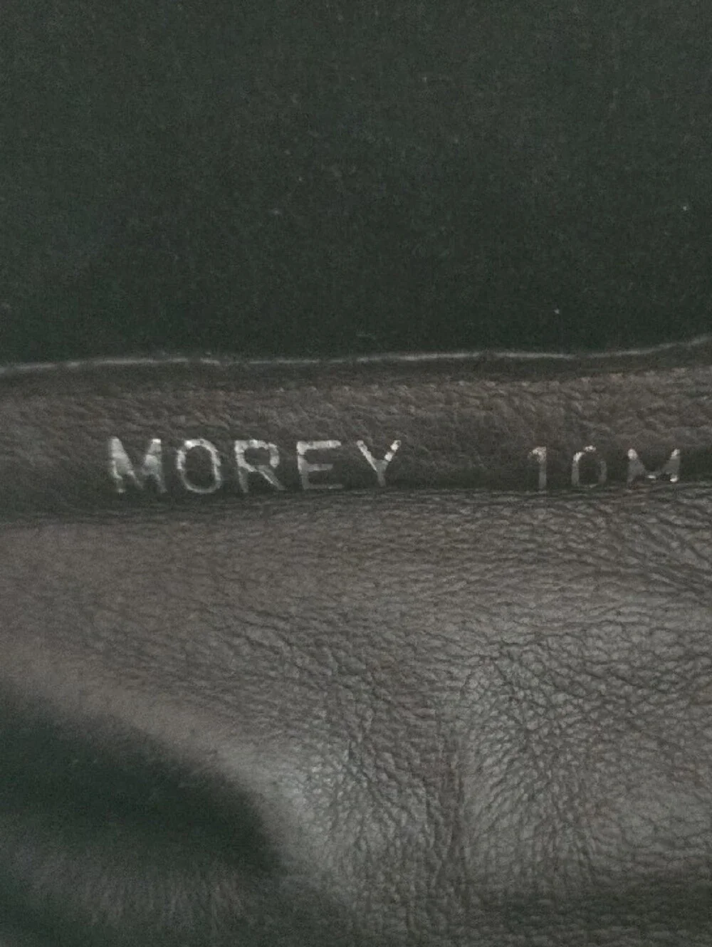 Donald J Pliner Black Shoe Interior with Silver Logo