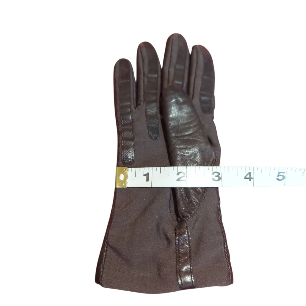Isotoner by Aris Leather Driving Gloves Lined Women's