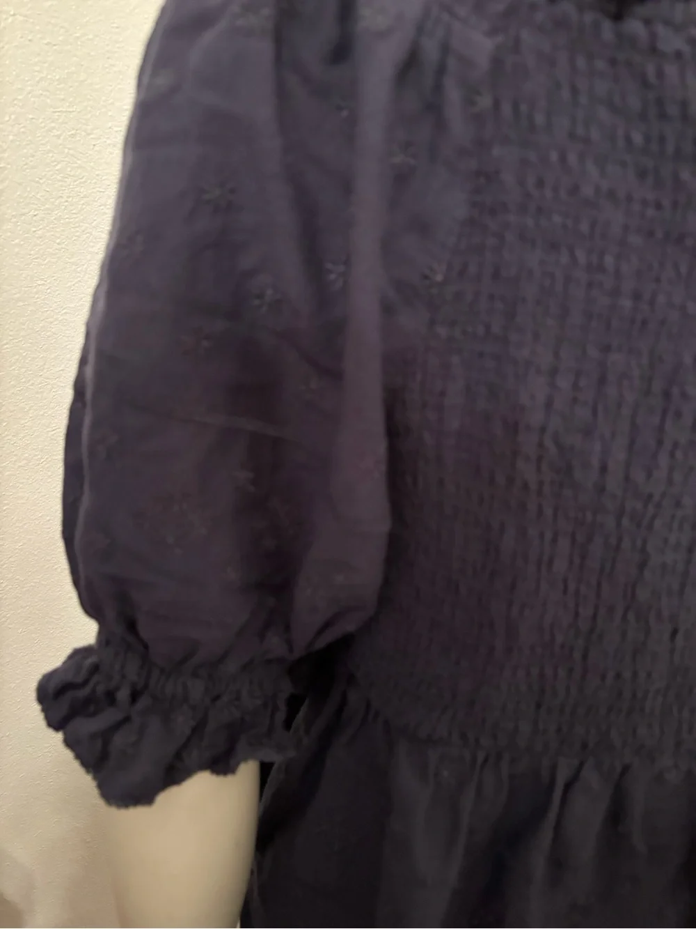 Old Navy babydoll Square Neck Puff Sleeve Top L