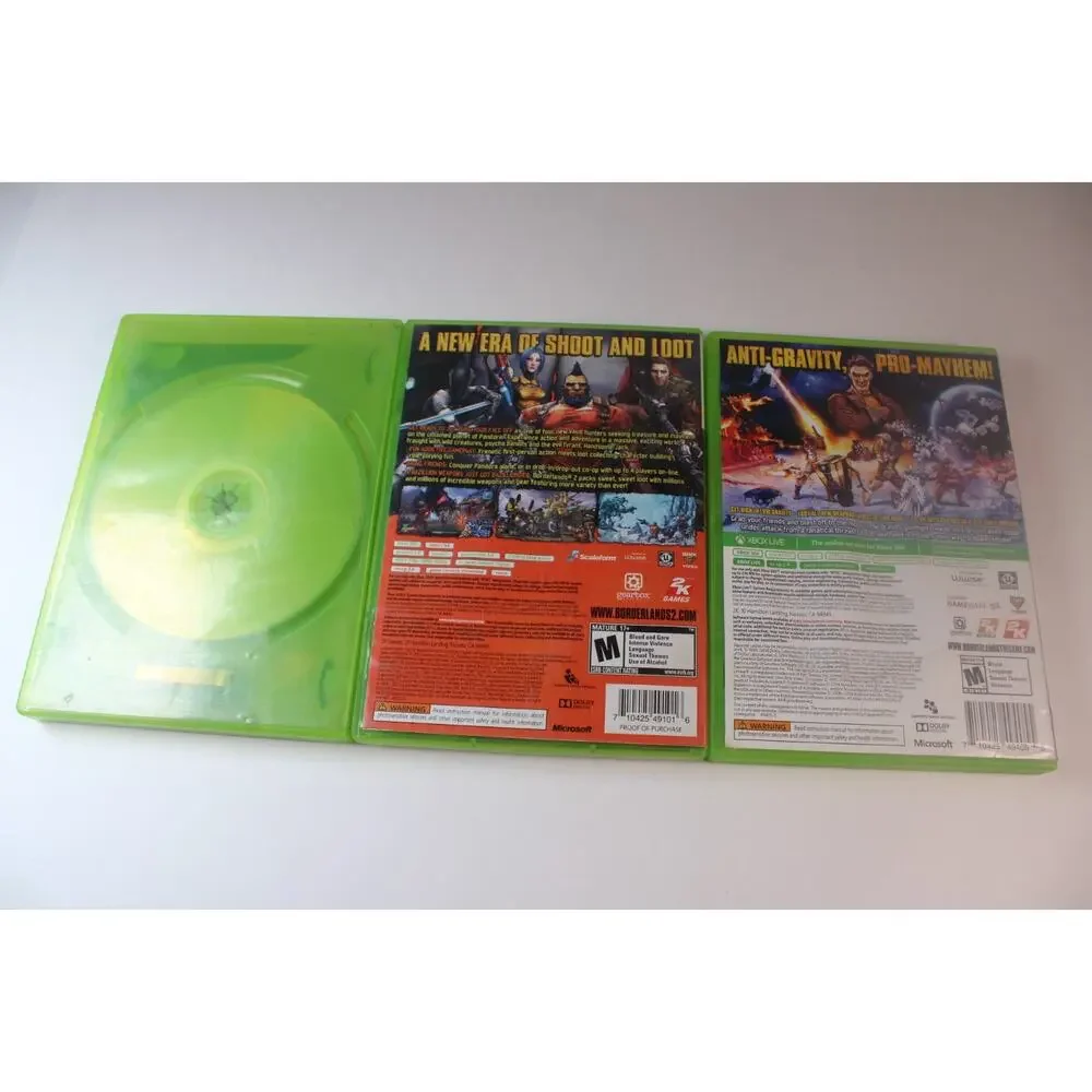 3 game bundle/lot: Borderlands 1&2 Pre-Sequel (Microsoft Xbox 360) Tested