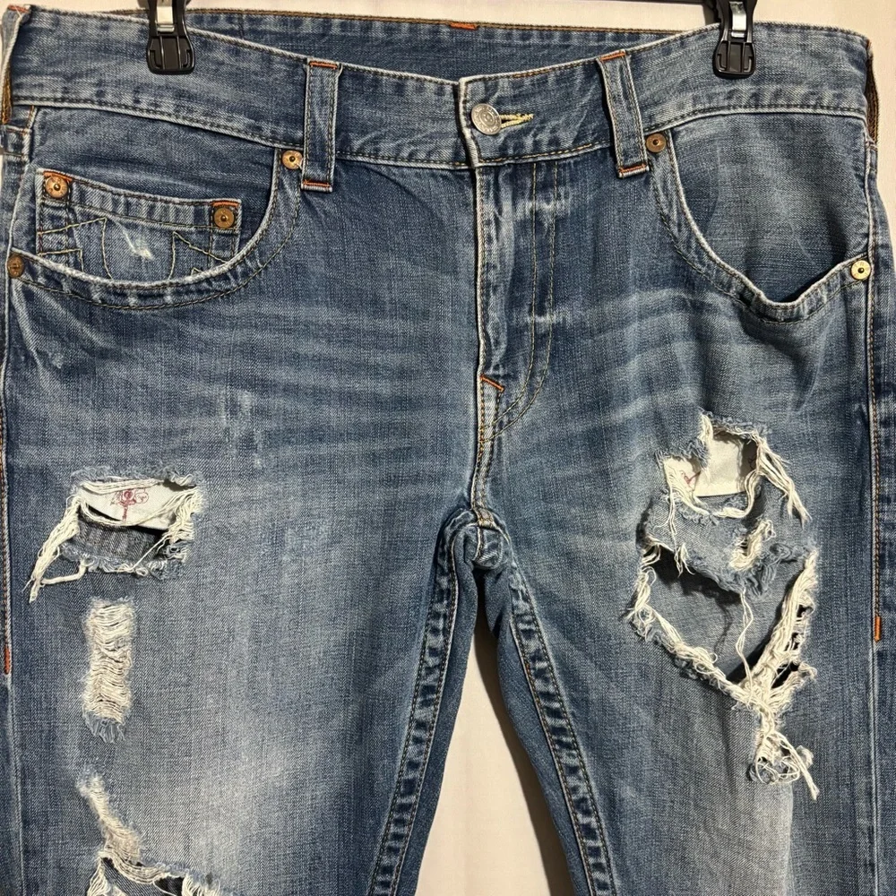 True Religion size 36 Ripped Denim Jeans