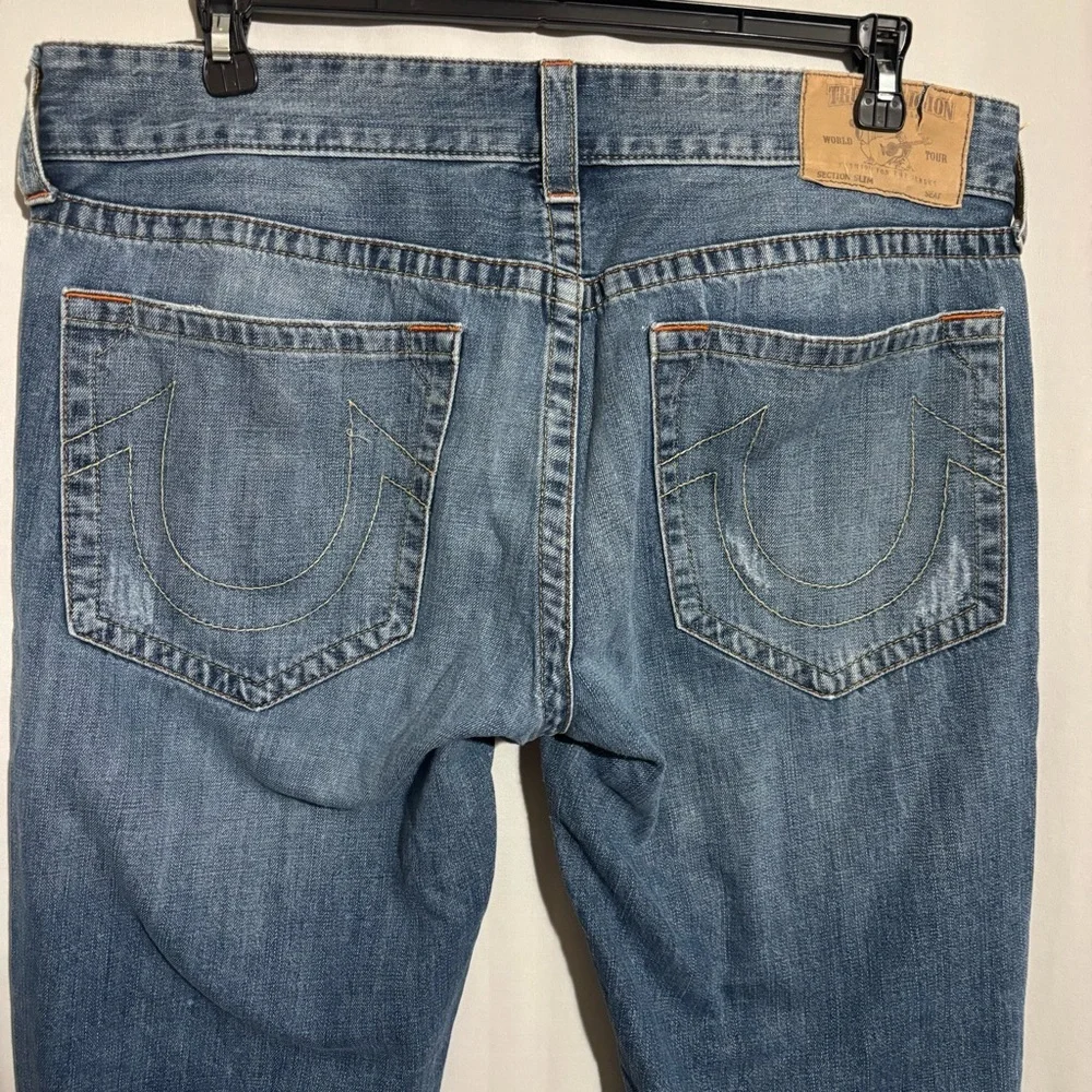 True Religion size 36 Ripped Denim Jeans