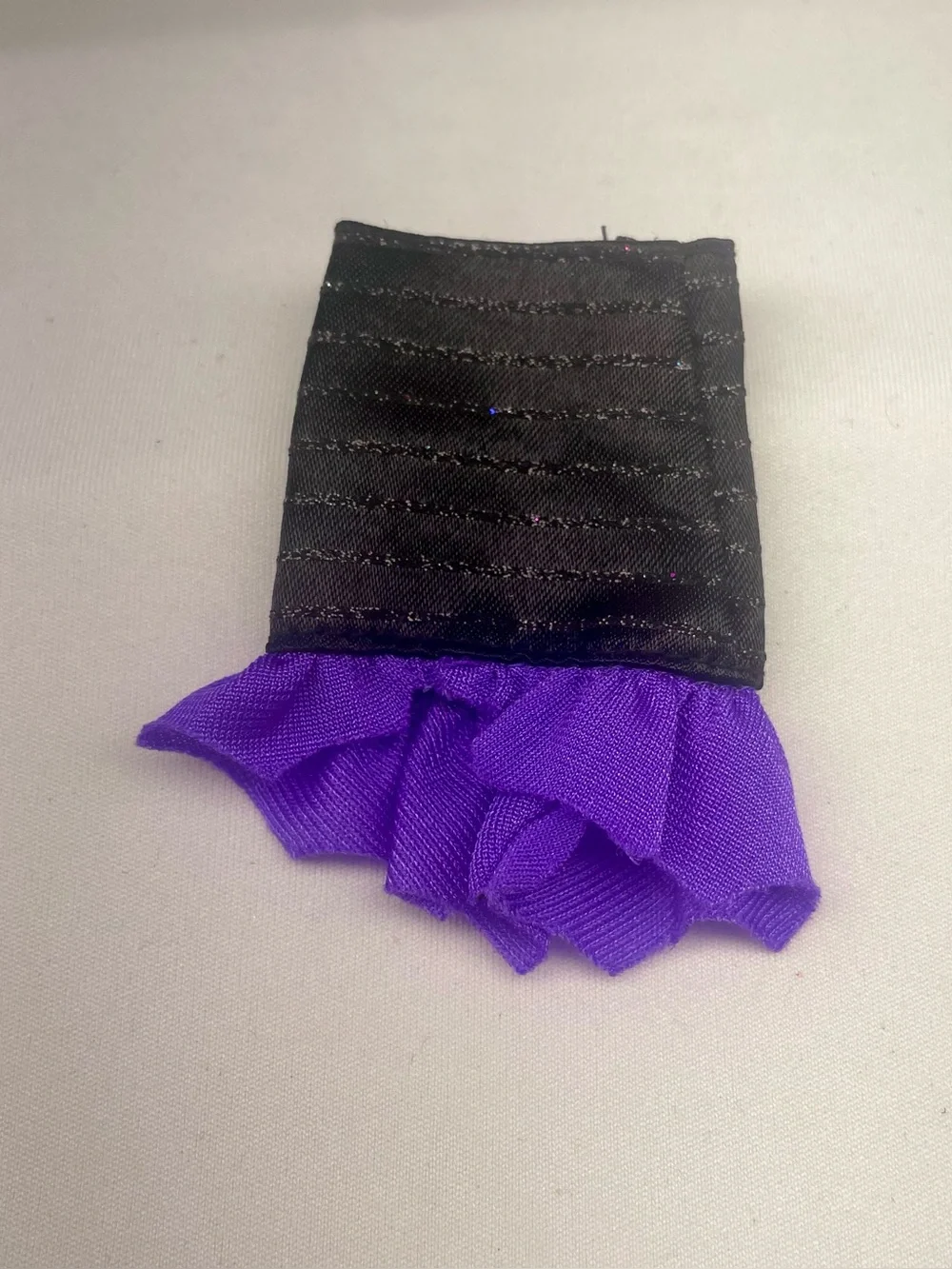 Monster High Create-A-Monster  Black and Purple Ruffle Mini Skirt