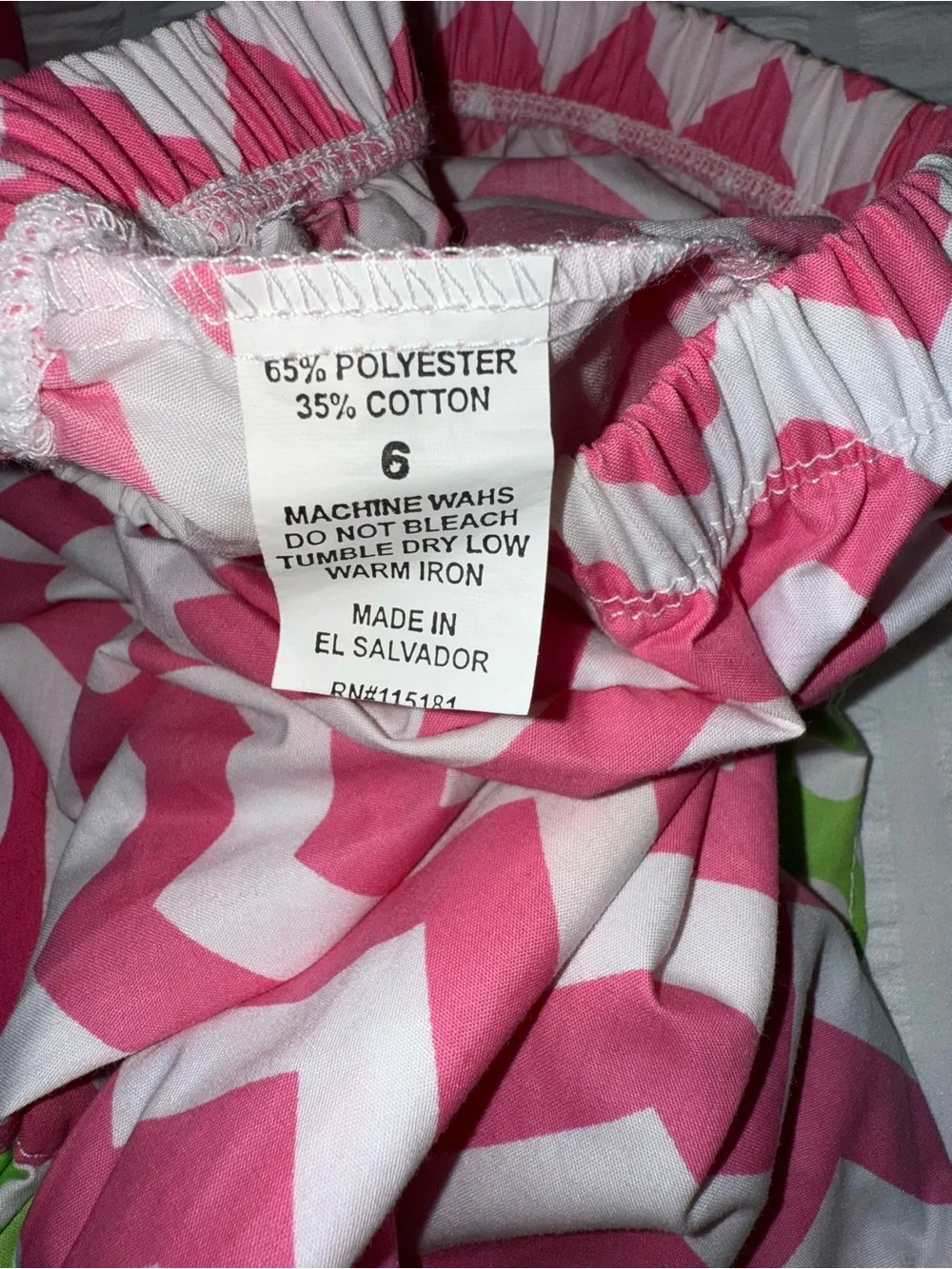 Max & Lulu Girls Pink Polka Dot & Chevron Ruffle Pants 2 Pair Size 6