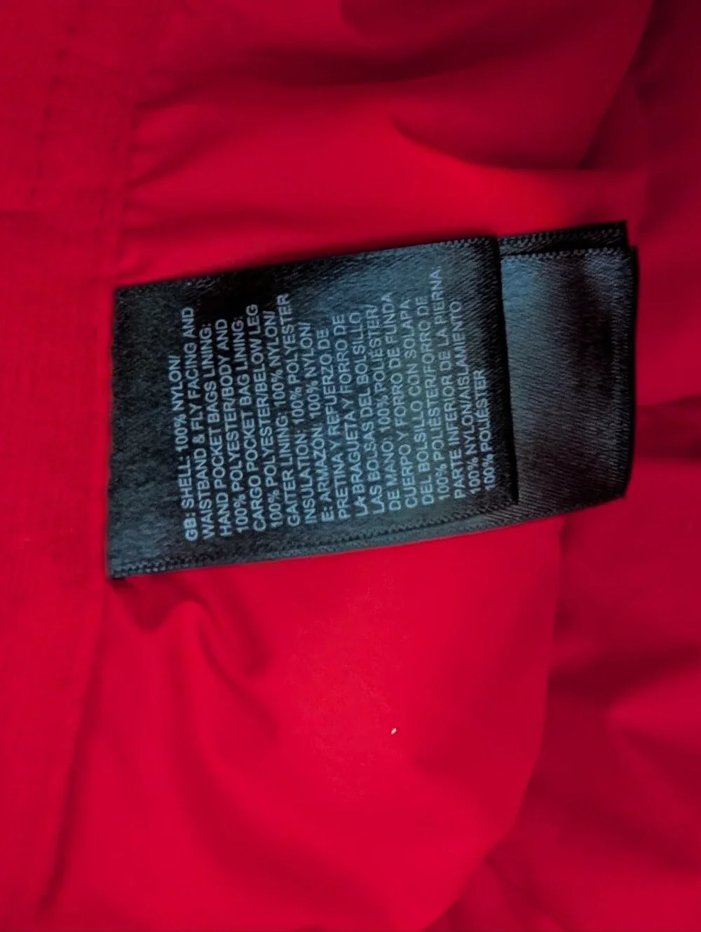 The North Face tears winter
