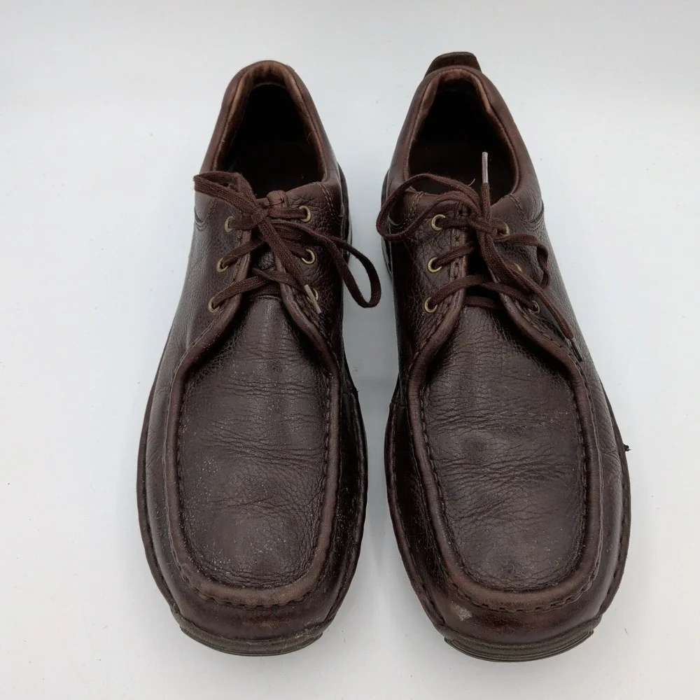 Red Wing 4041 Mens Brown Leather Moc Toe Oxford Work Shoes Size 11B Narrow