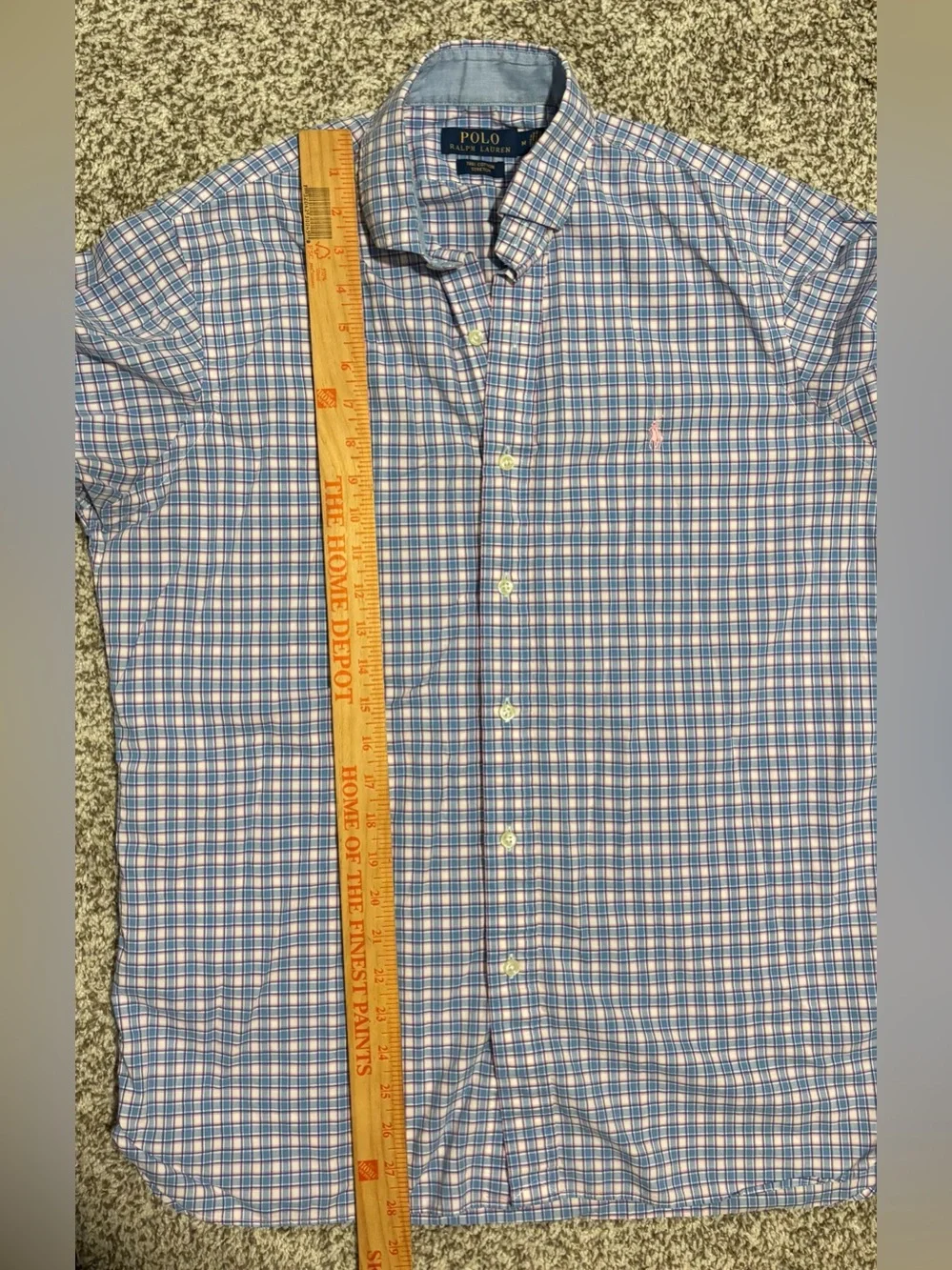 Polo Ralph Lauren Cotton Stretch Plaid Shirt M