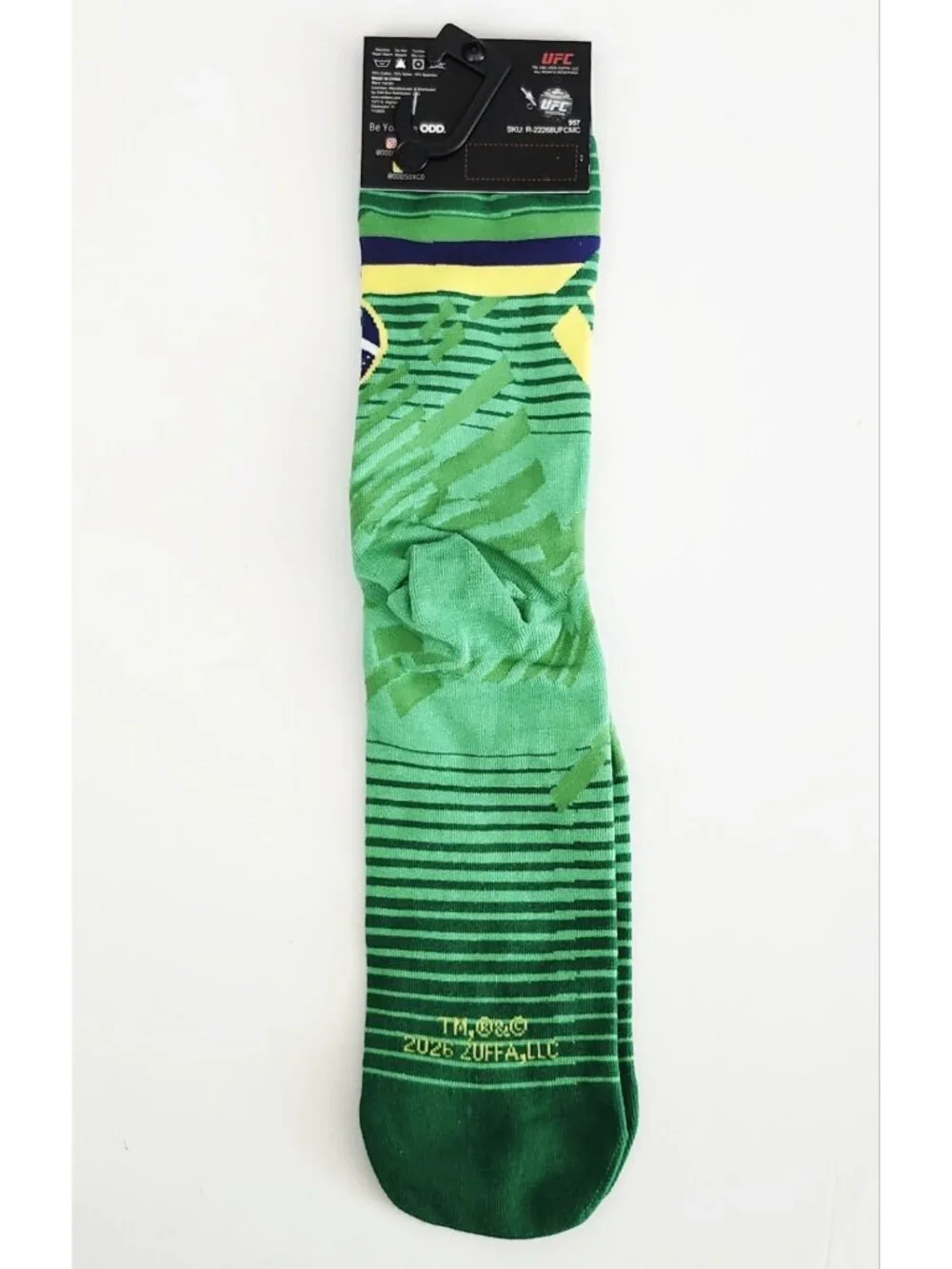 Odd Sox UFC Brasil Graphic Crew Socks