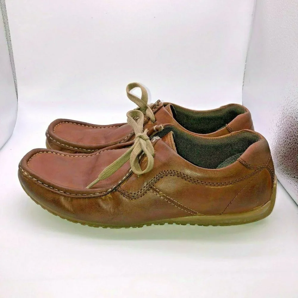 Marks and Spencer Blue Harbour Men's Size 8 ? Brown Leather Lace Up Shoes
