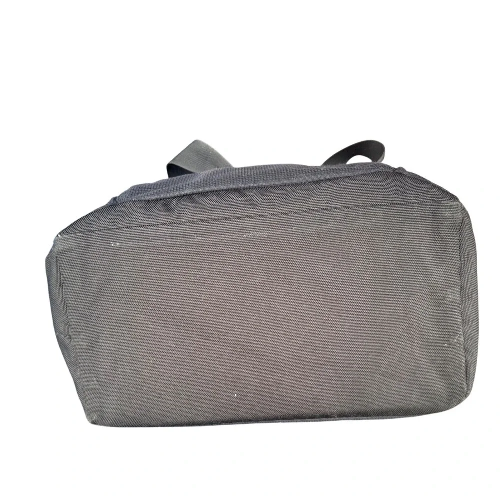 LL Bean Black Nylon Utility Duffle Bag Travel Toiletry Organizer Pockets Mens