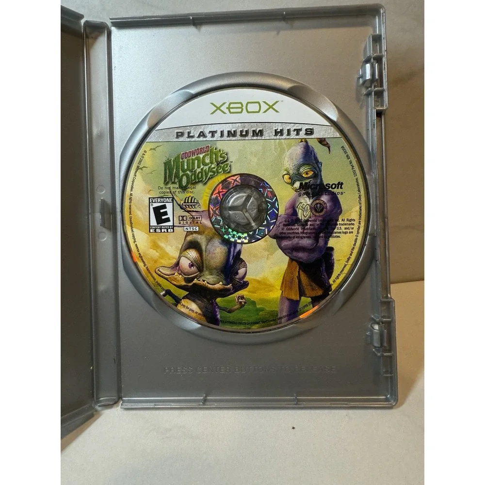Oddworld Munch's Oddysee‎ Microsoft Xbox Platinum Hits Action Adventure Game