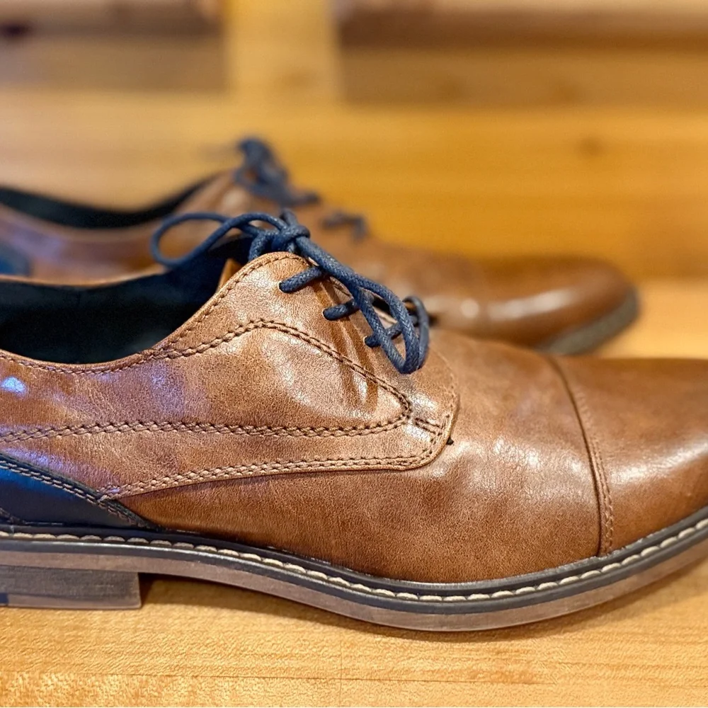 Restoration Lowry Men's Two Toned Cap Toe Oxford Dress Shoes. 7‎