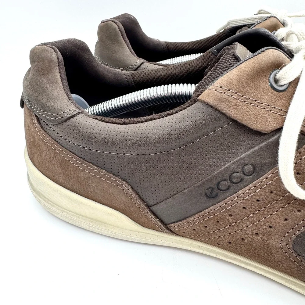 ECCO Enrico Retro Lace Up Oxford Shoe Brown Sz 47 Business Casual Comfort Office