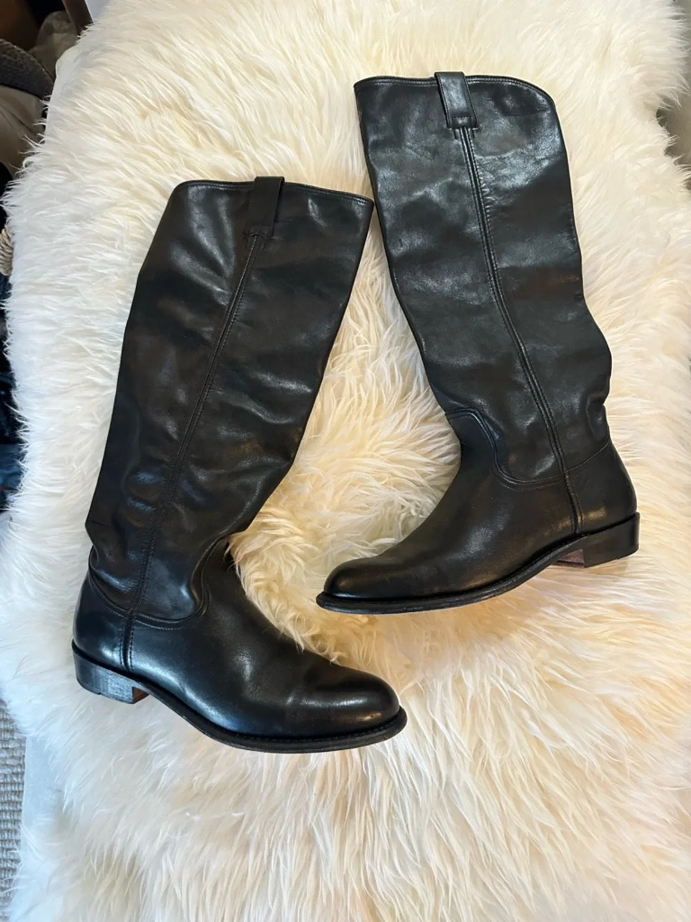 Frye Black Leather‎ Riding Boots 8
