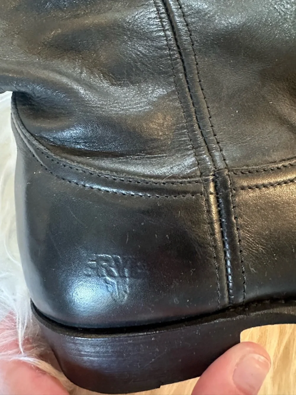 Frye Black Leather‎ Riding Boots 8