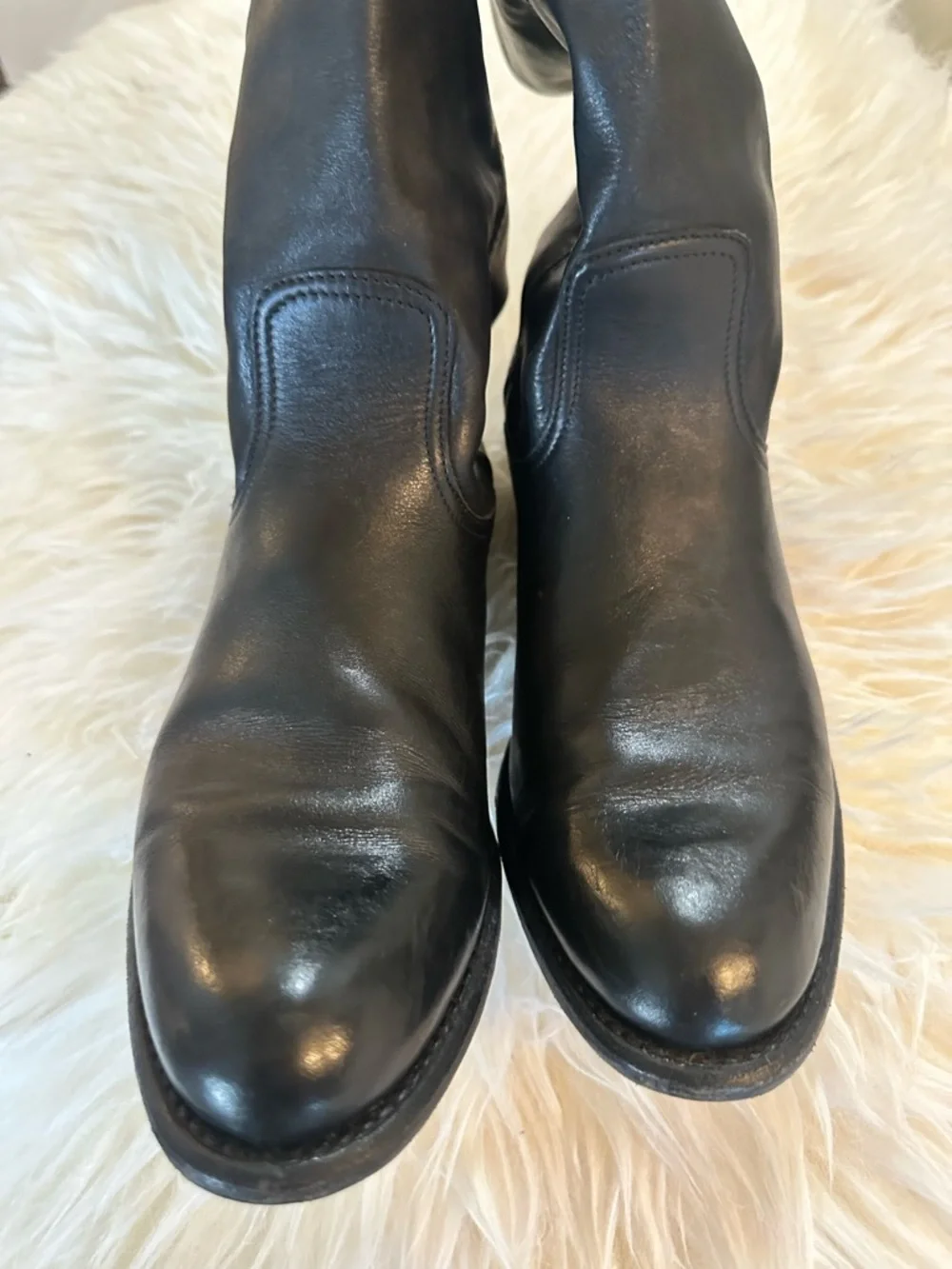 Frye Black Leather‎ Riding Boots 8