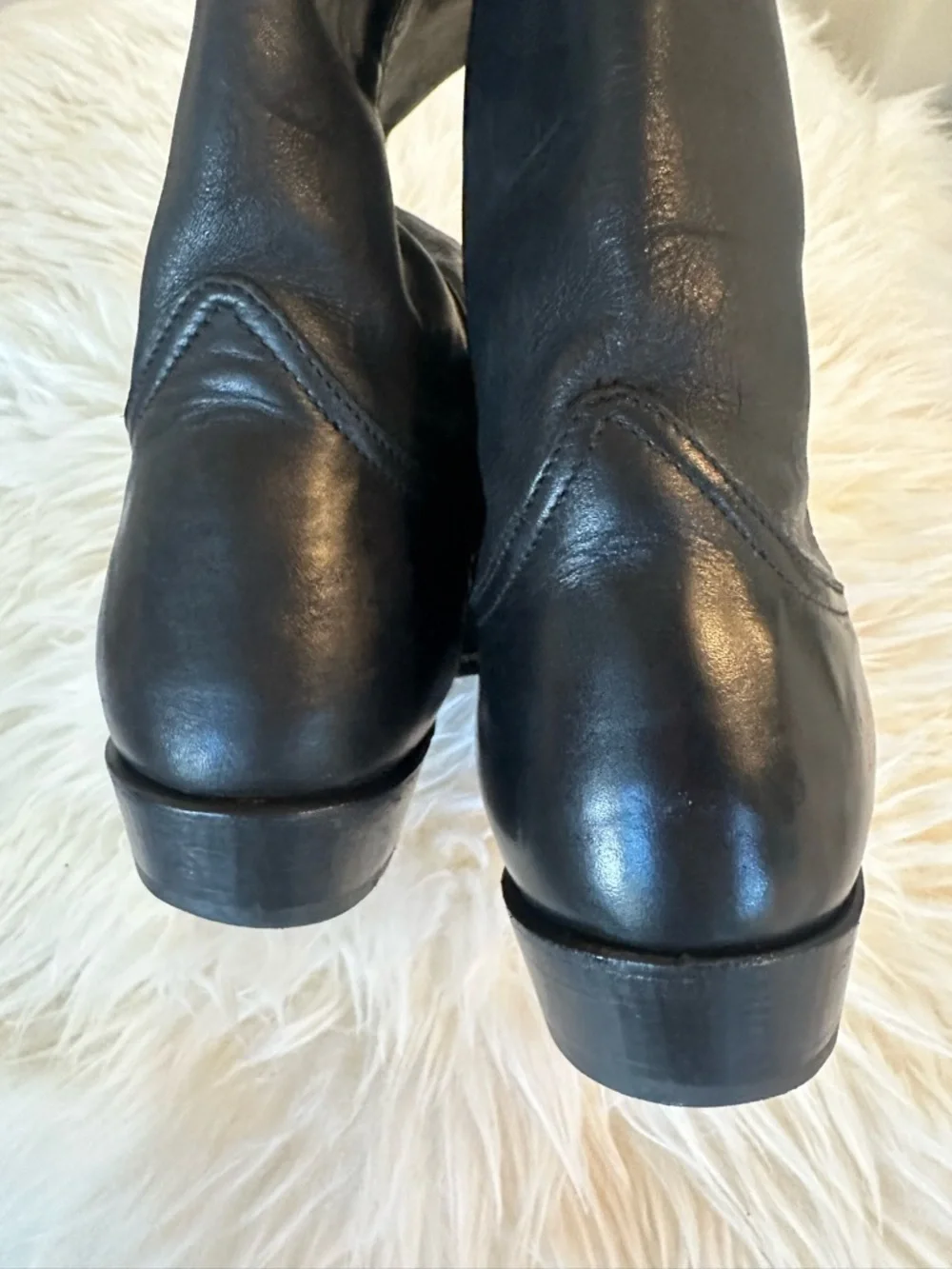Frye Black Leather‎ Riding Boots 8