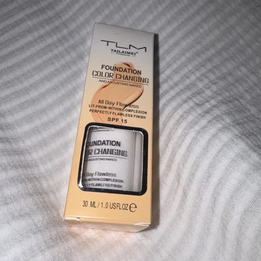 New TLM Tailaimei Professional Color Changing Foundation Adjusting Naked All Day