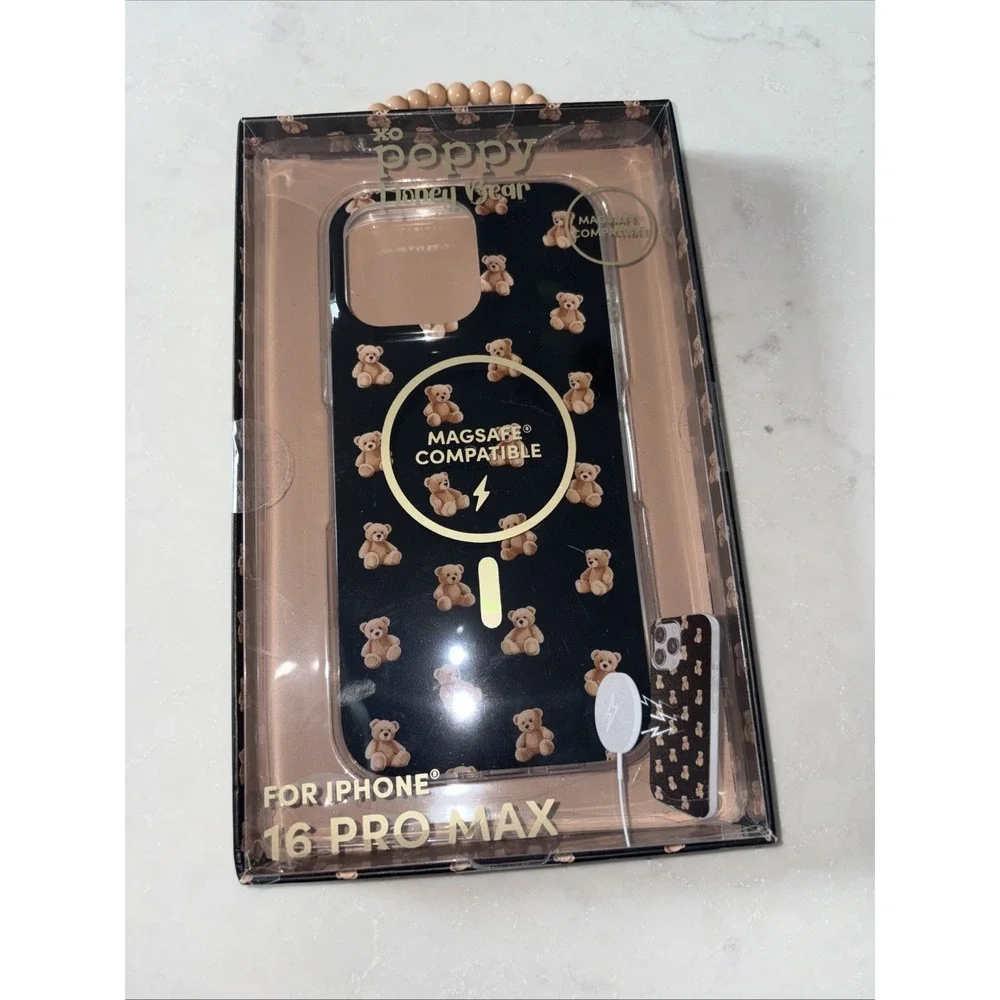 XO Poppy HONEY BEAR Phone Case iPhone 16 Pro Max MagSafe Compatible‎ Teddy Cell