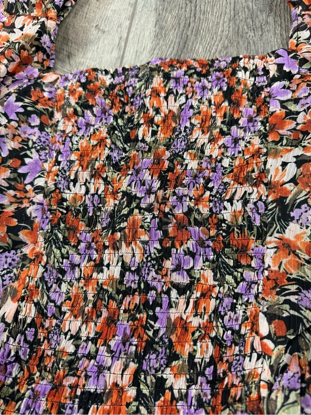 ASTR Black Floral Blouse‎
