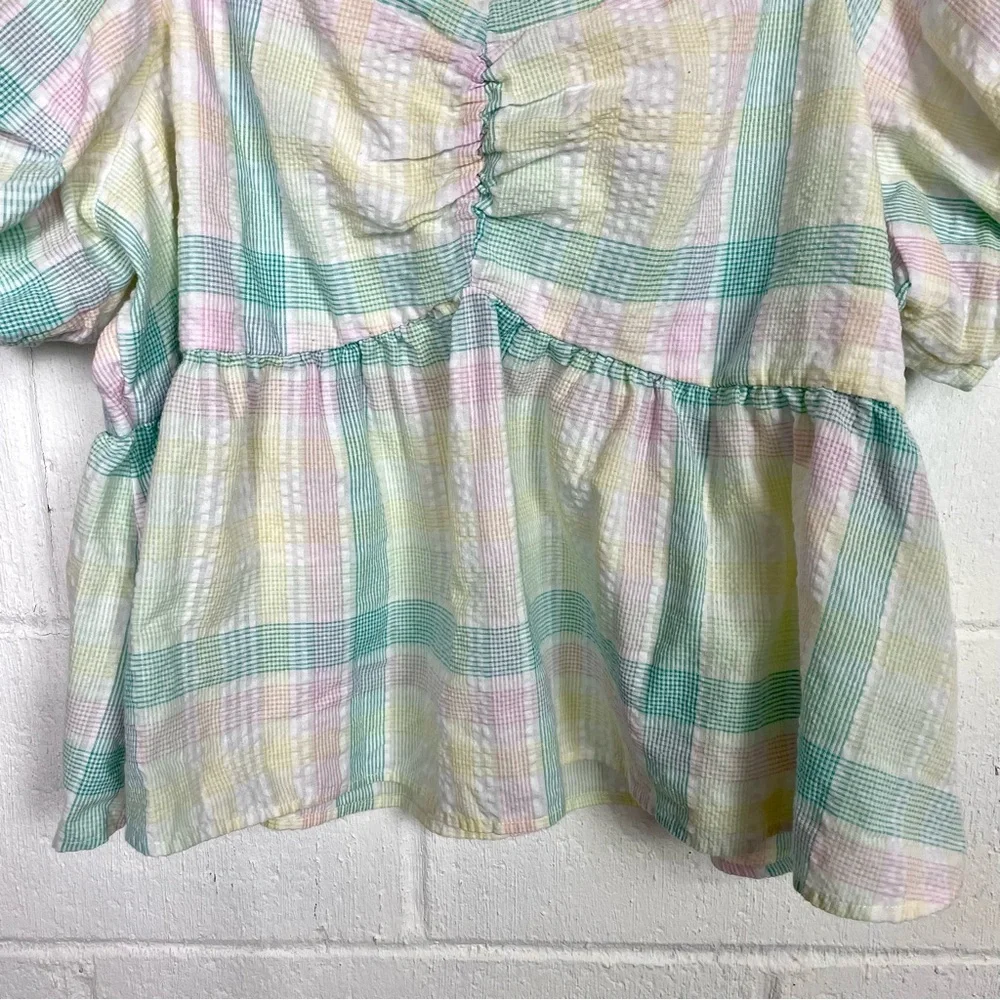 Old Navy Top Pastel Milkmaid Cottage & Praire Core Feminine Dainty Soft Girl XXL