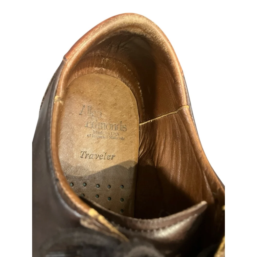Allen Edmonds Traveler Brown Leather Lace-Up Shoes Men’s Size 8.5D