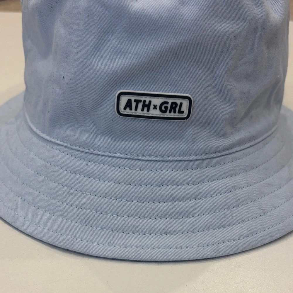 ATH-GRL Reversible Chambray and  Light Blue Bucket Hat
