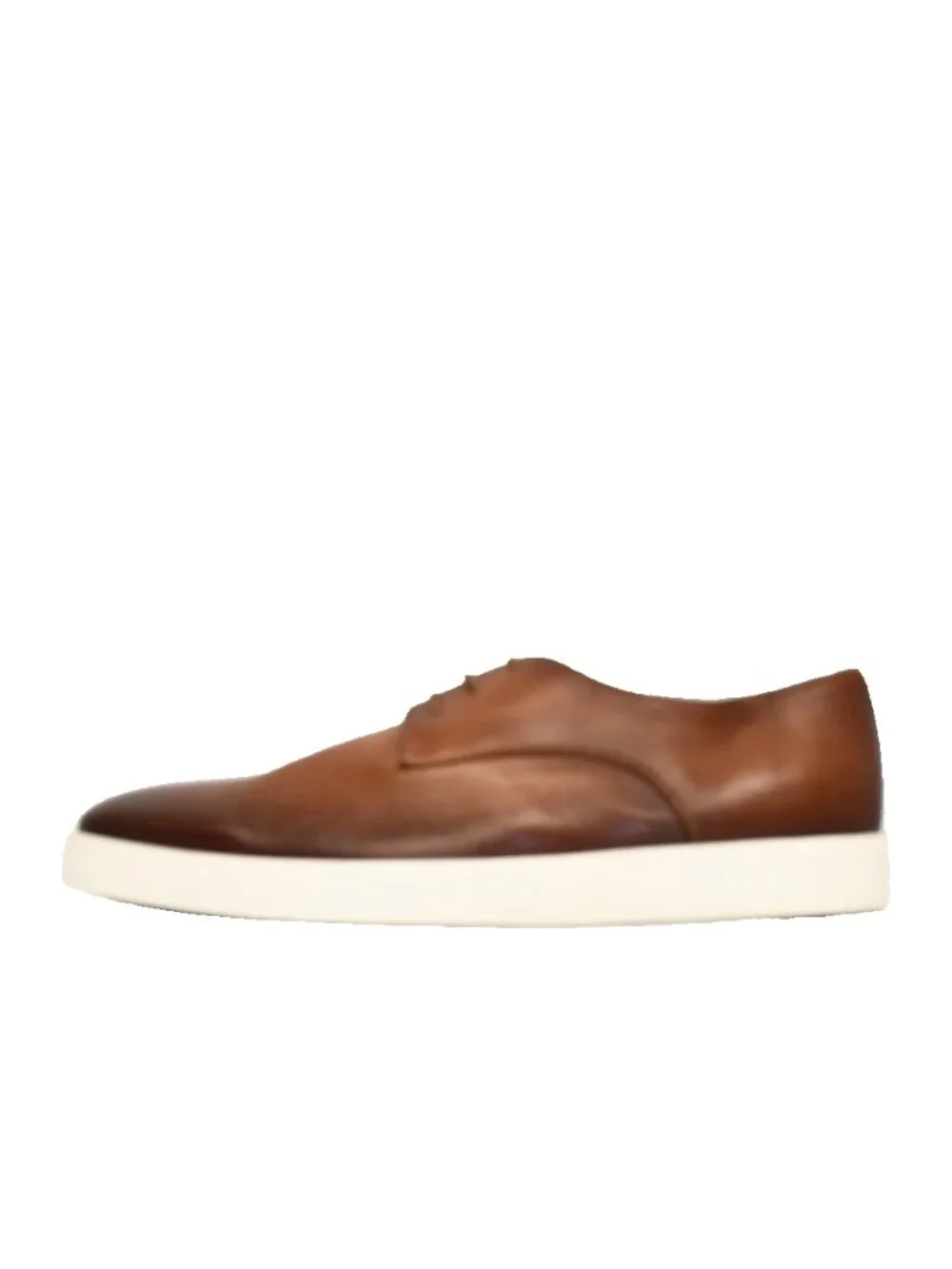 New! Santoni Dilate Men's Brown Leather Derby Shoe 11.5D US 10.5 UK DD537