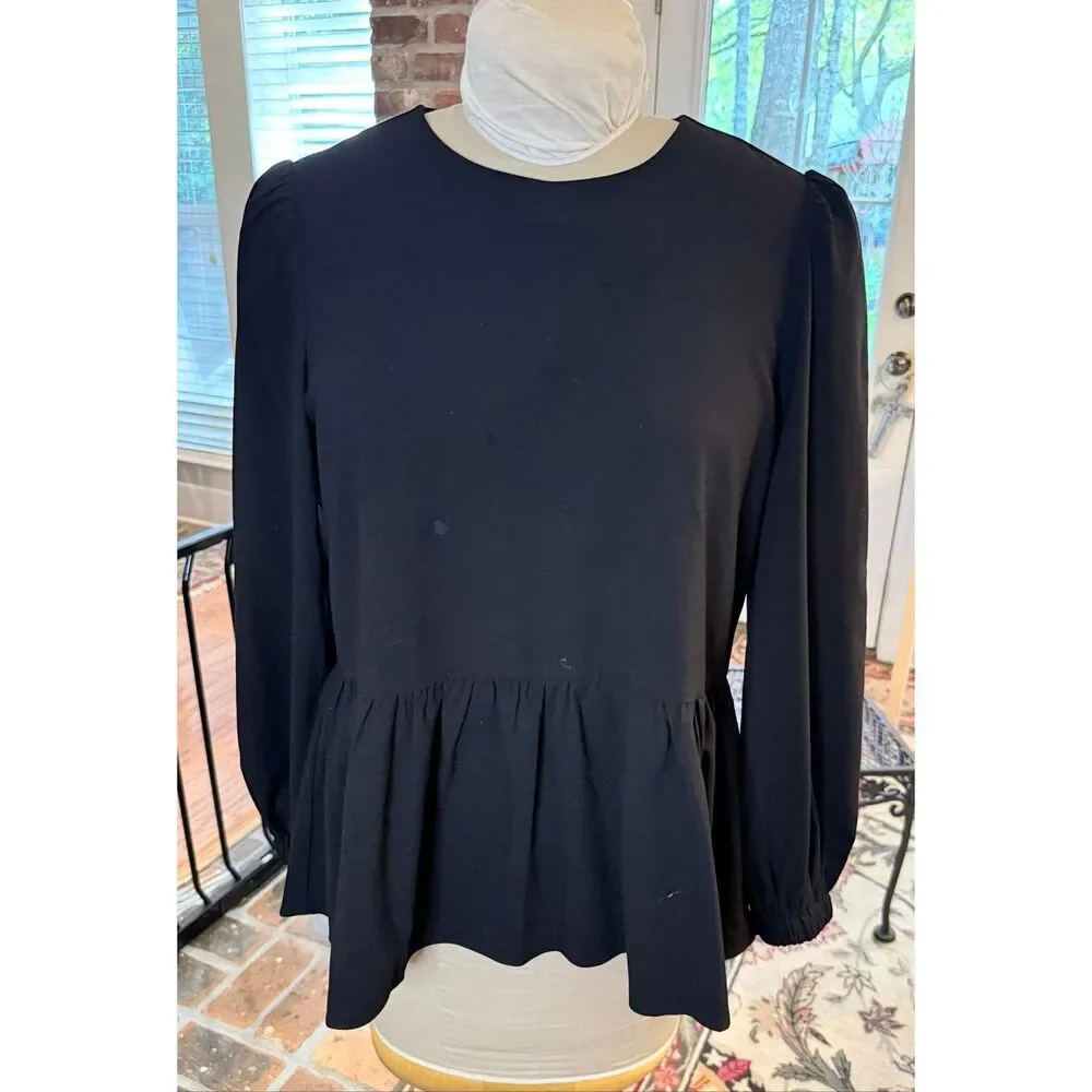 Pomander Place Tuckernuck Carlotta Blouse Black Medium