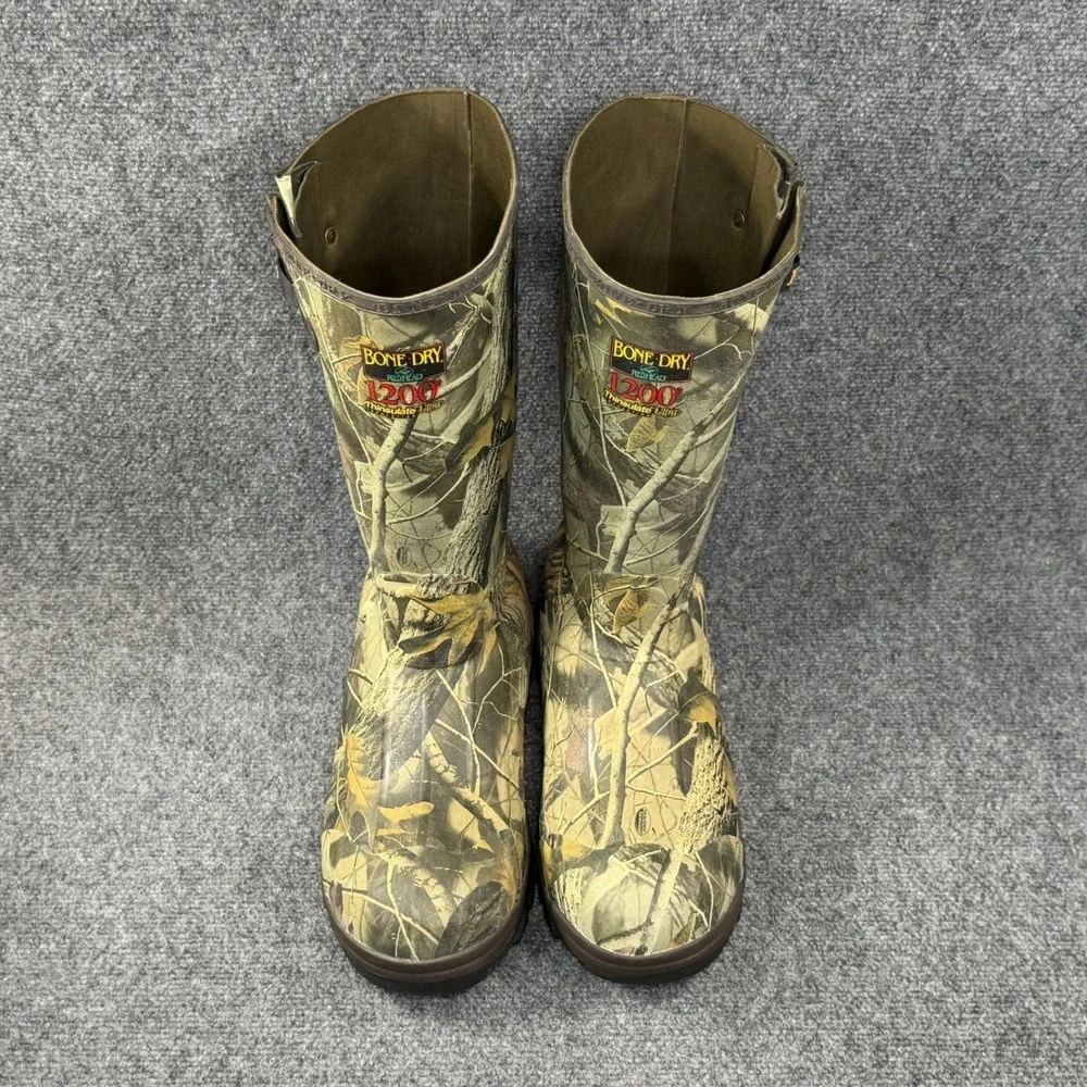 Redhead Bone Dry Boots Men's 10 1200G Thinsulate Waterproof Camo Hunting Fishing