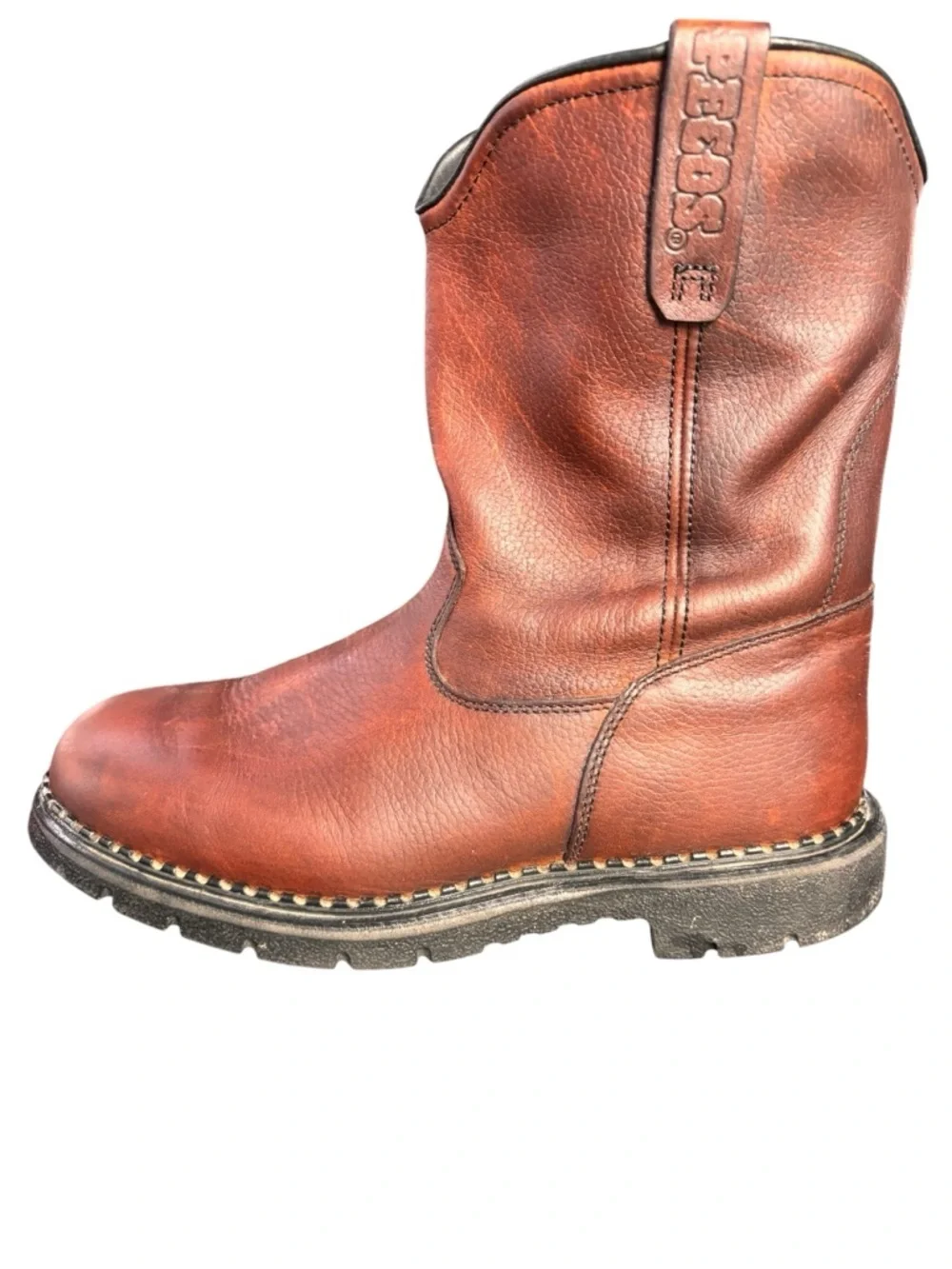 Red Wing Pecos 1149 Pull-On Brown Leather Work Boots – Sz 11 EE (E2)