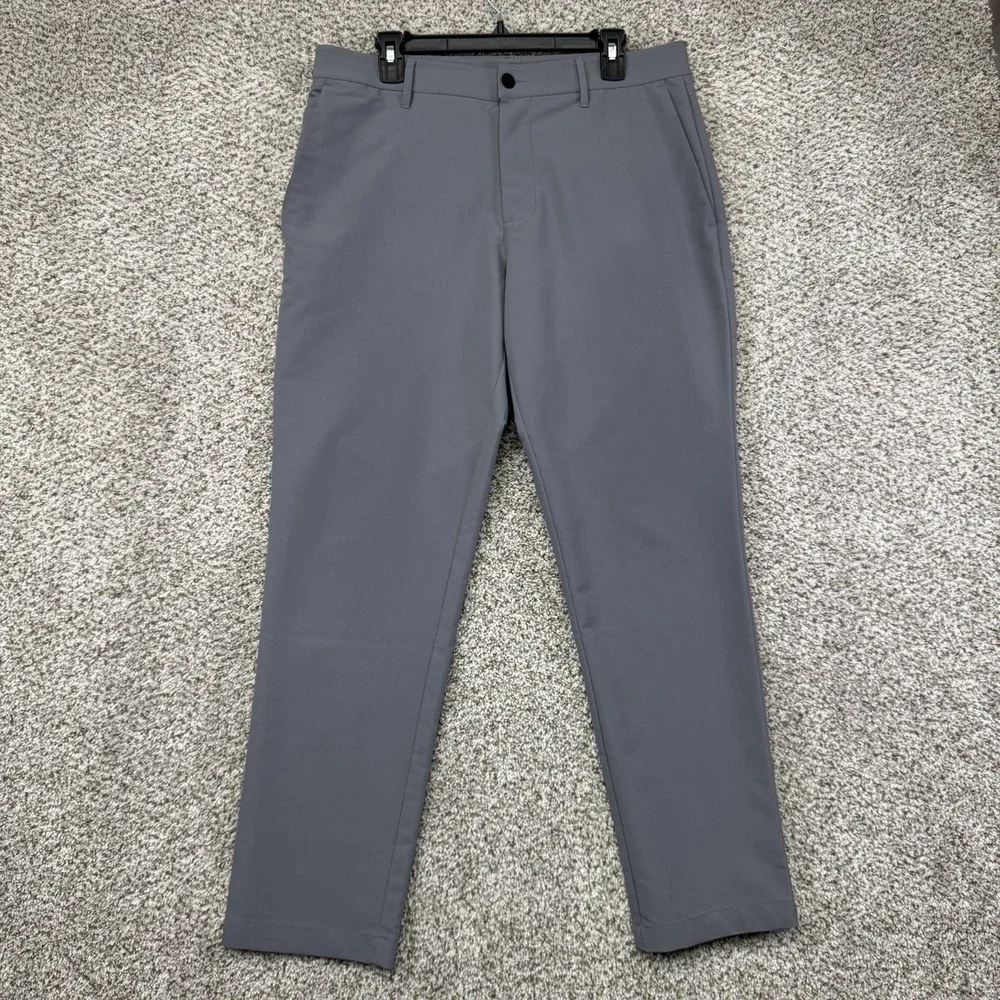 Banana Republic Golf Pants Mens Size 34x30 Gray Performance Stretch Tapered Golf