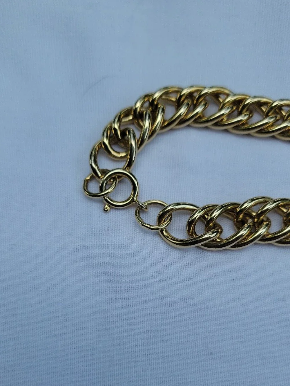 Vintage Gold Tone Men's Chain Necklace - Classic Curb Link Cuban Heavy