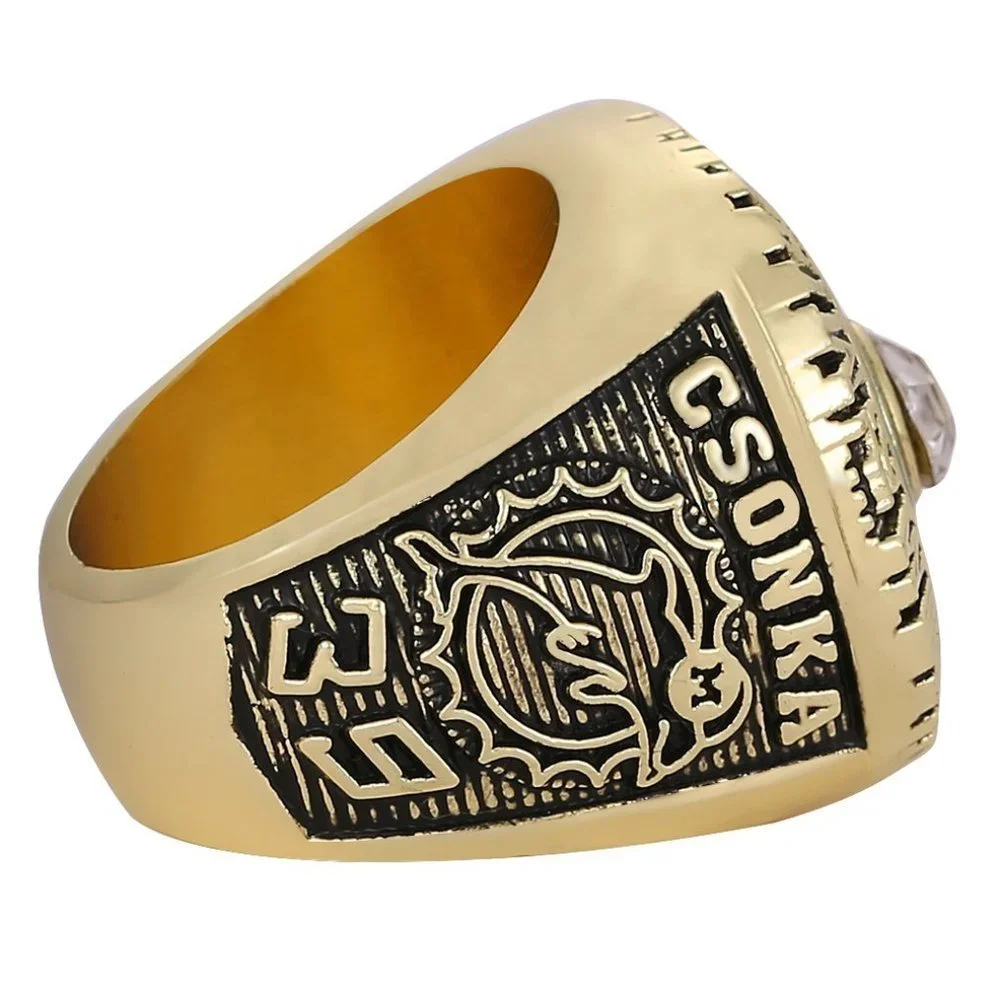Miami Dolphins Championship Ring Fan Edition Super Bowl Gold‎ Csonka 1974