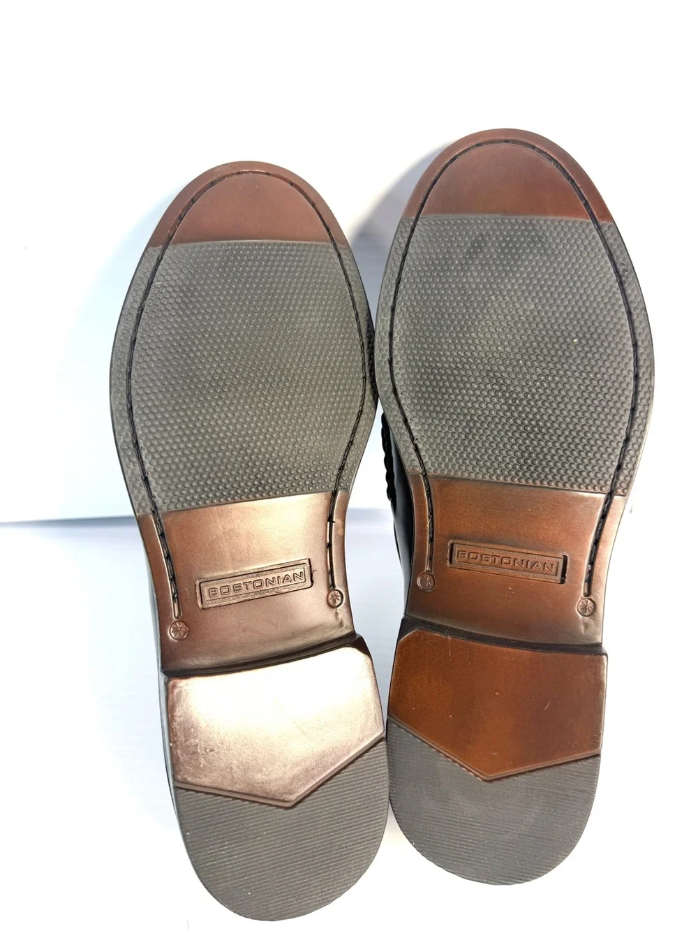 Bostonian Black Leather Penny Slip-On Loafers