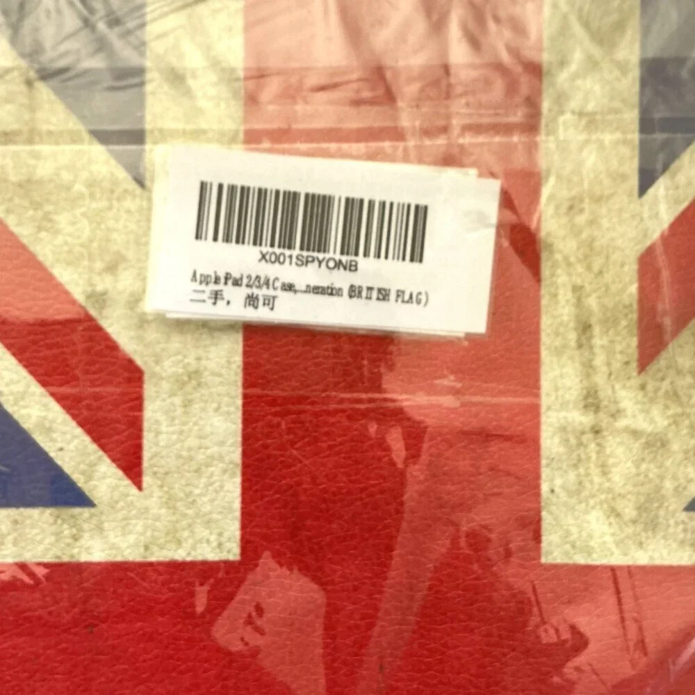 BRITISH FLAG APPLE IPAD 2/3/4 ROTATING CASE COVER
