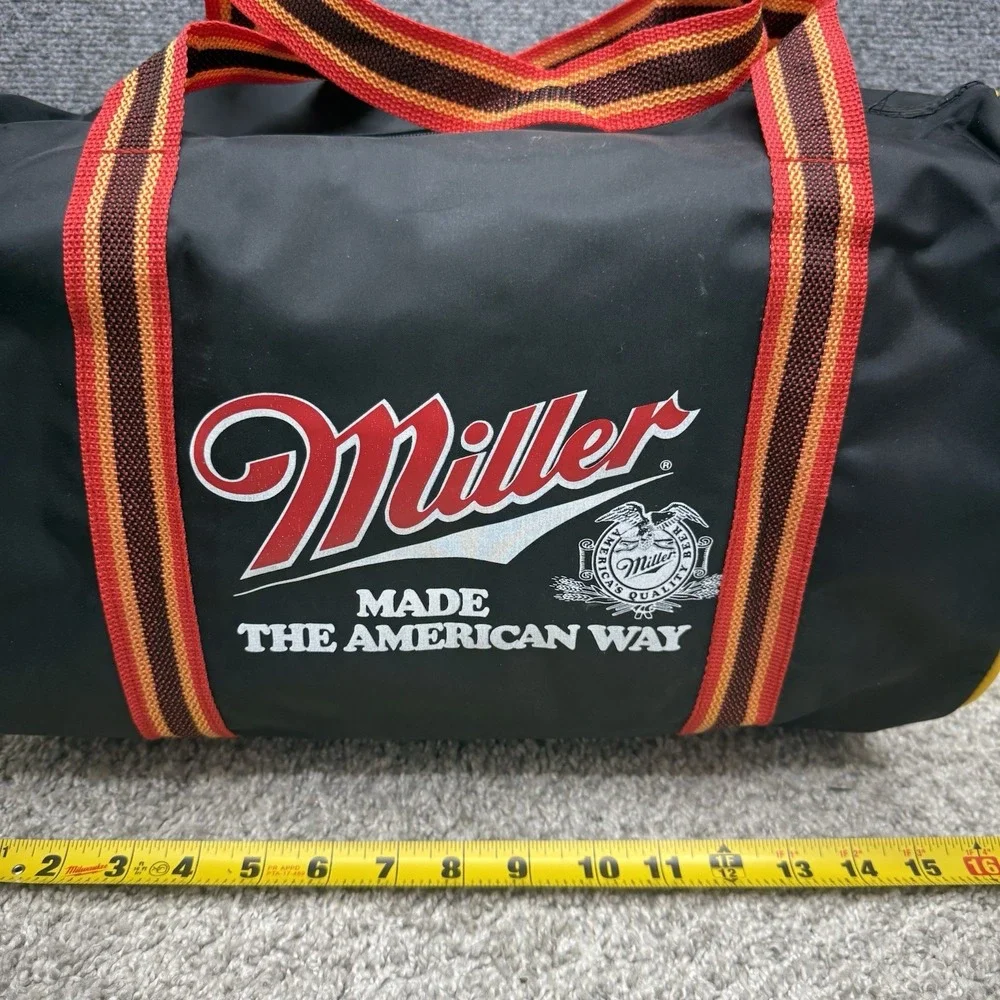 Vintage hockey Miller Baltimore‎ Jacks Skipjacks bag duffle zip black