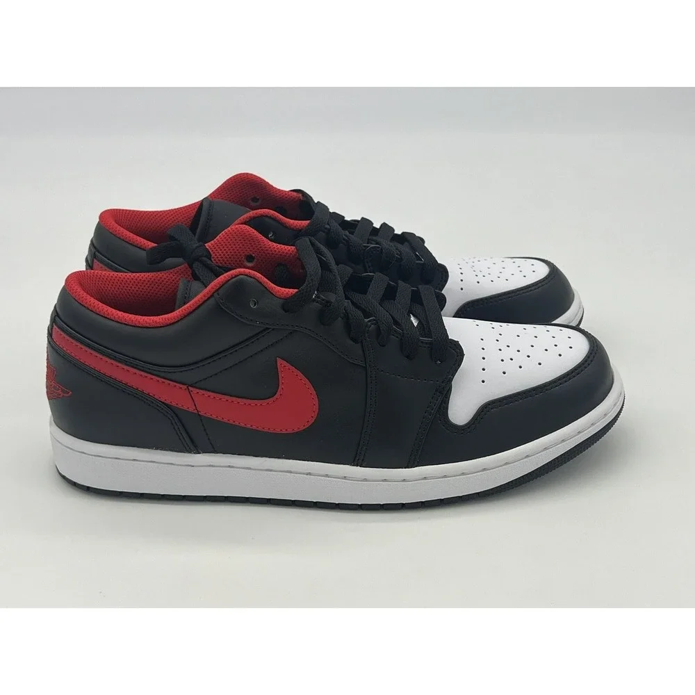 Size 10.5 - Nike Air Jordan 1 Low White Toe 2022 553558-063 (No Lid)