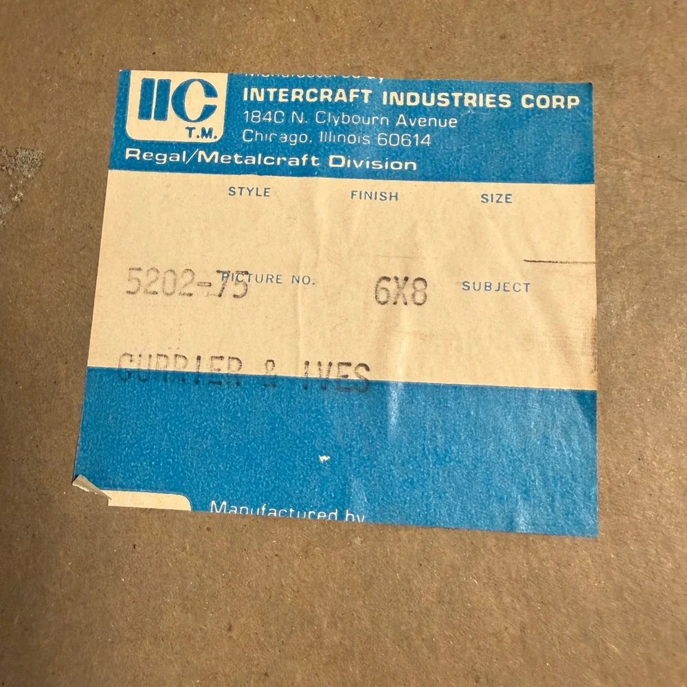 Intercraft Industries Corp vintage currier