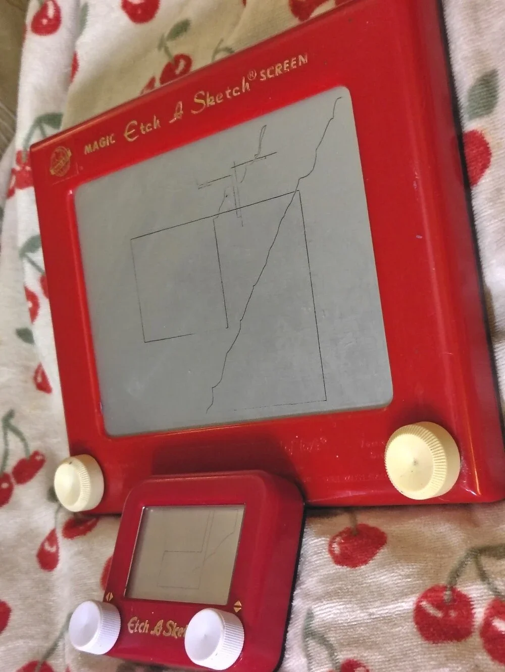 Vintage Ohio Art Magic Etch A Sketch Screen No. 505 with Mini Companion