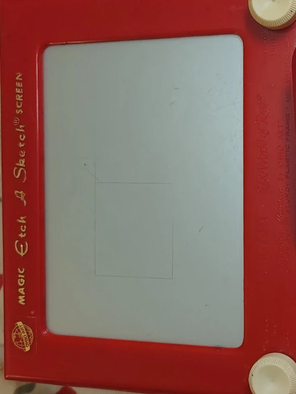 Vintage Ohio Art Magic Etch A Sketch Screen No. 505 with Mini Companion