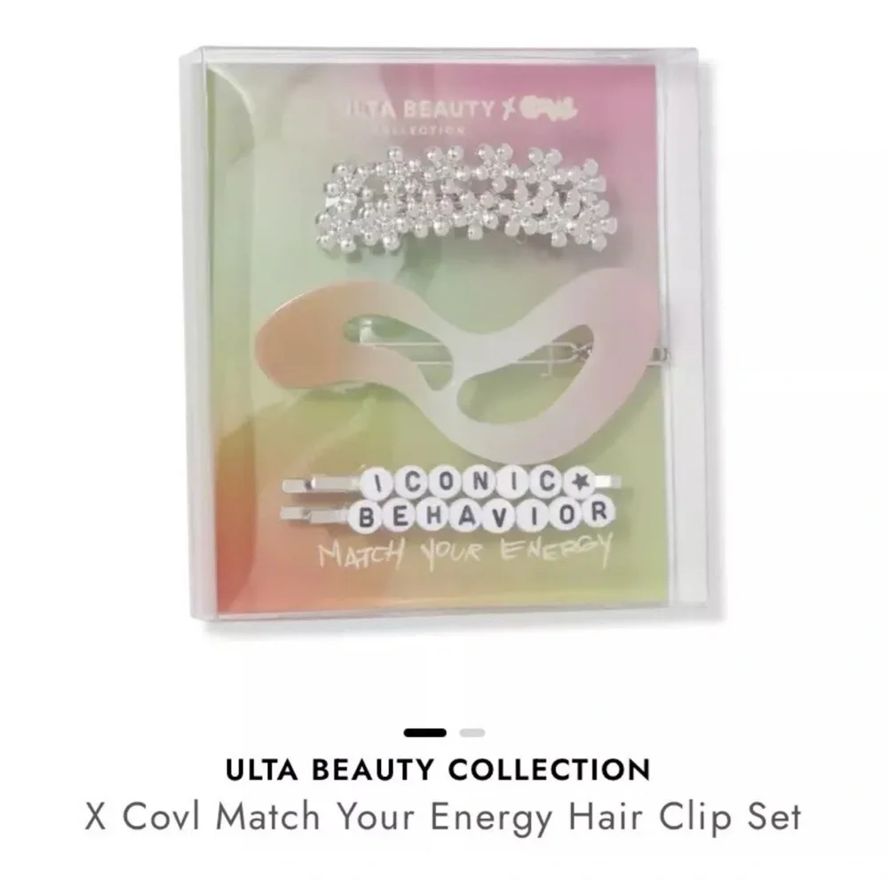 NIB Ulta X Covl Collab Ltd Edition 4-PC Hair Set Barrettes Hair Clips