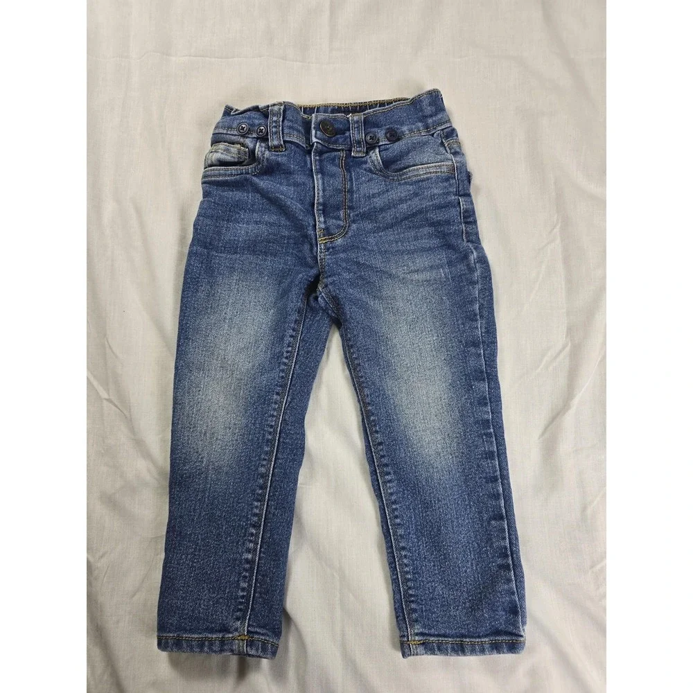 OshKosh B'gosh Jeans Toddler‎ Boys 2T Blue Denim Adjustable Waist Stretch