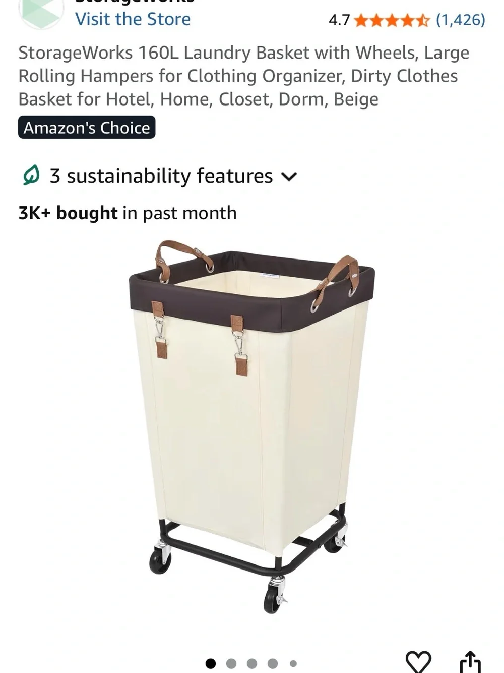 storageworks stylish cream