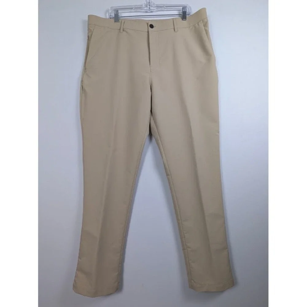 Banana Republic Performance Chinos Mens 38x32‎ (Fits 39x31) Tan Zipper Pockets