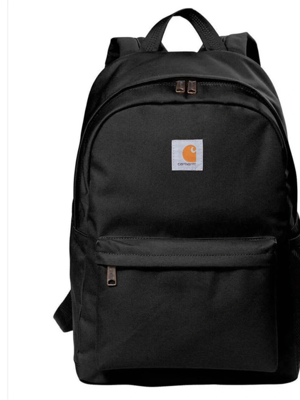 Carhartt Black Backpack with Contrasting Logo style