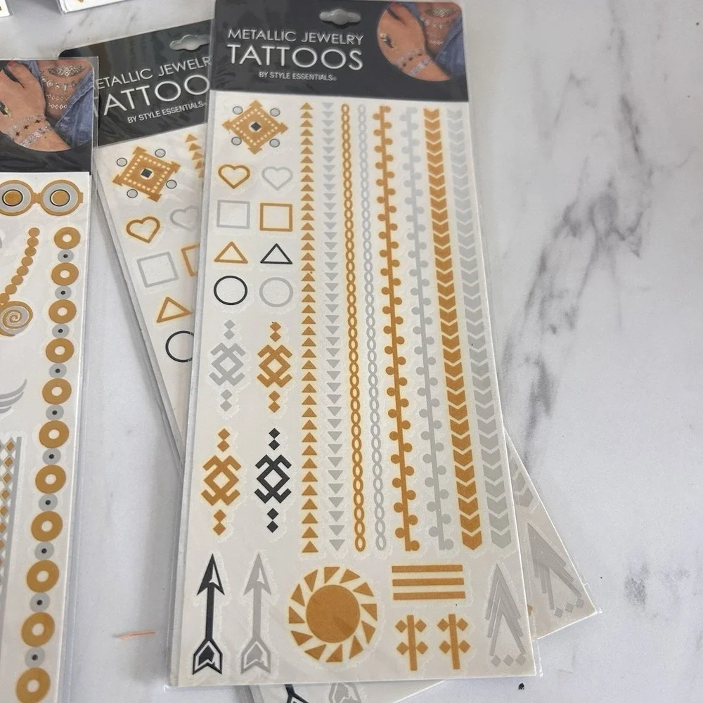 Style Essentials metallic concert tattoos